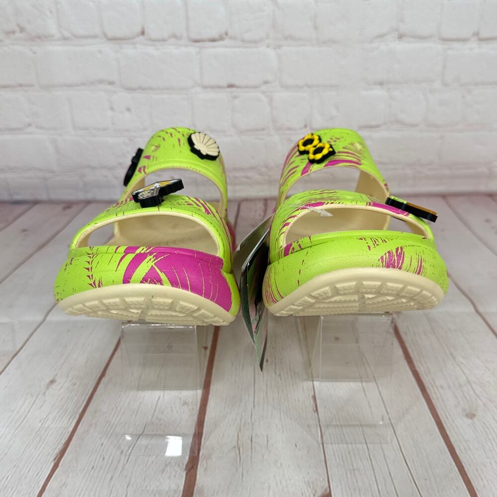 Crocs Classic Crush Platform Sandals Springbreak Vanilla/Multi M Sz 4/W Sz 6 - Picture 5 of 10